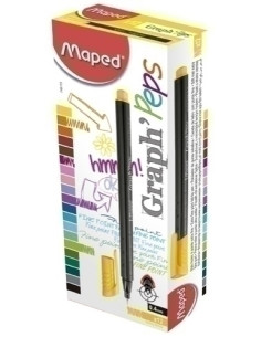 ROTULADOR FIBRA MAPED GRAPH PEPS SUNNY YELLOW