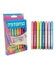 ROTULADOR FIBRA MITAMA JUMBO PURPURINA ESTUCHE de 8