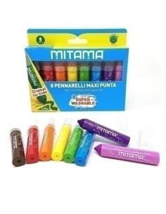 ROTULADOR FIBRA MITAMA MAXI PUNTA ESTUCHE de 8