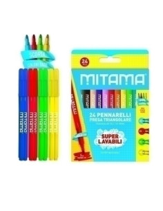 ROTULADOR FIBRA MITAMA TRIANGULAR 3mm CAJA de 24