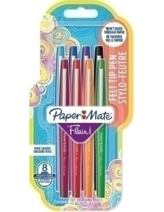ROTULADOR FIBRA PAPER MATE CANDY POP SURTIDO BLISTER de 8