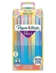 ROTULADOR FIBRA PAPER MATE FLAIR ORIGM 11  ESTANDAR BLISTER DE 16