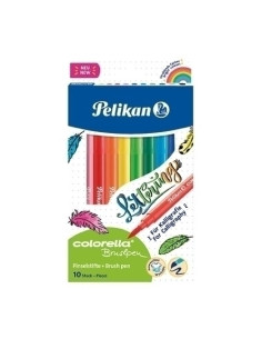 ROTULADOR FIBRA PELIKAN COLORELLA BRUSHPEN SURTIDO ESTUCHE de 10 814577