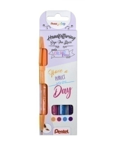 ROTULADOR FIBRA PENTEL TOUCH COLORES FUERTES ESTUCHE de 4