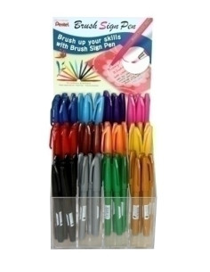 ROTULADOR FIBRA PENTEL TOUCH SURTIDO EXPOSITOR de 75