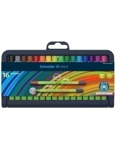 ROTULADOR FIBRA SCHNEIDER LINK-IT 04 MODULAR SURTIDO ESTUCHE de 16