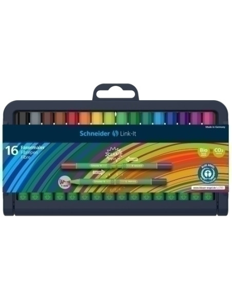 ROTULADOR FIBRA SCHNEIDER LINK-IT 10 MODULAR SURTIDO ESTUCHE de 16