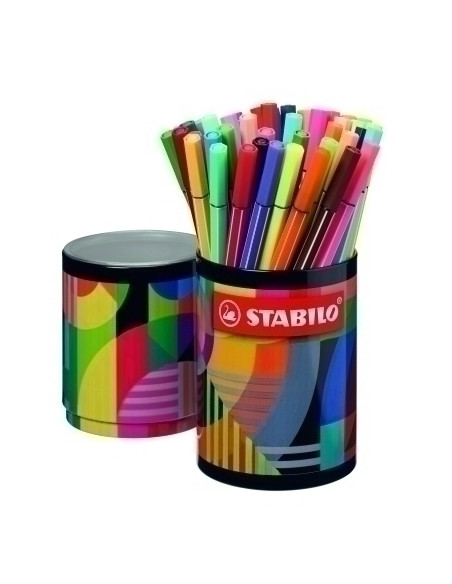 ROTULADOR FIBRA STABILO PEN 68 ARTY LINE LATA METALICA de 45