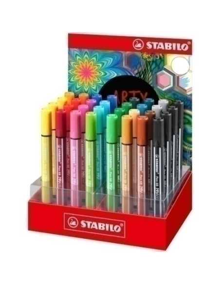 ROTULADOR FIBRA STABILO PEN 68 MAX ARTY LINE EXPOSITOR de 32