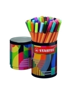 ROTULADOR FIBRA STABILO PEN 88 ARTY LINE LATA METALICA de 45