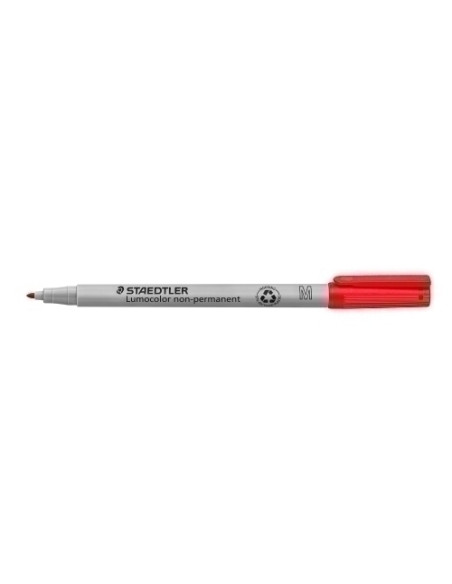 ROTULADOR FIBRA STAEDTLER  315 LUMOCOLOR M NO PERMANENTE ROJO