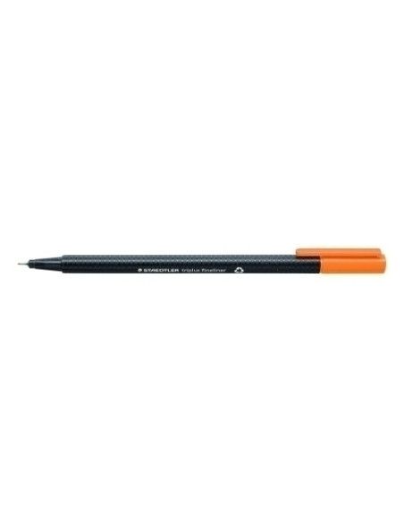 ROTULADOR FIBRA STAEDTLER  334 TRIPLUS FINELINER   NARANJA CLARO