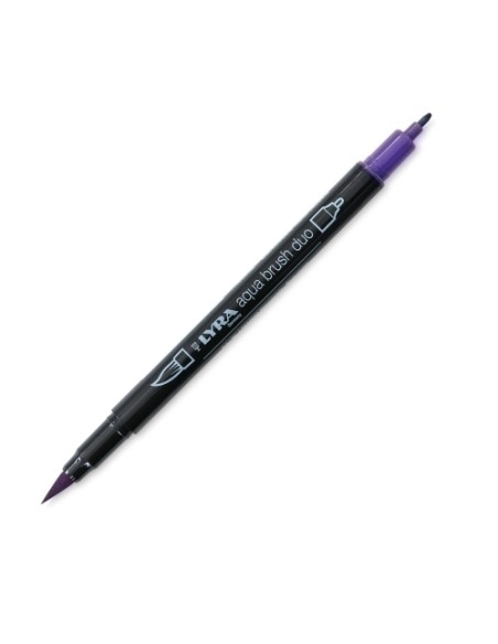 ROTULADOR LYRA AQUA BRUSH DUO Violeta Azulado