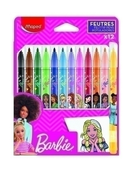 ROTULADOR MAPED BARBIE ESTUCHE de 12