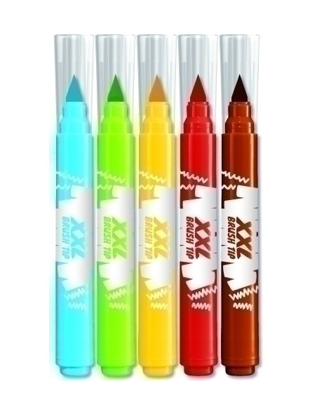 ROTULADOR MAPED COLOR´PEPS PUNTA PINCEL JUMBO XXL ESTUCHE de 5