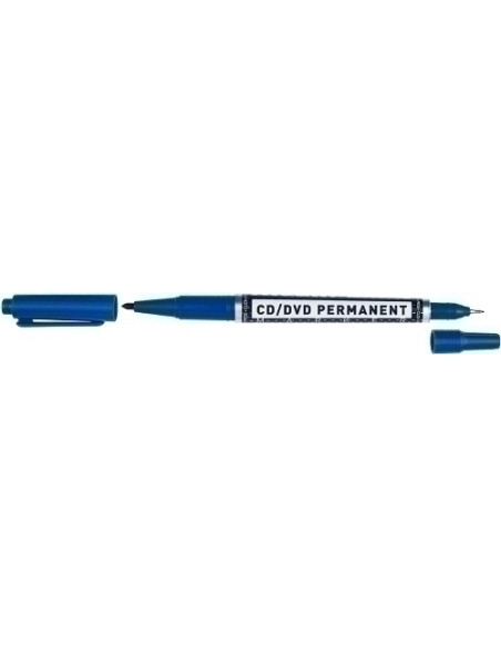 ROTULADOR PERMANENTE MOLIN para CD DOBLE PUNTA AZUL