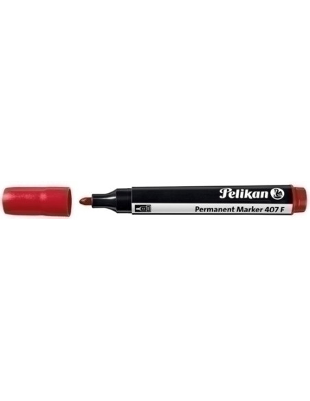 ROTULADOR PERMANENTE PELIKAN 407 F ROJO