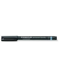 ROTULADOR PERMANENTE STAEDTLER 319 LUMOCOLOR F LAUNDRY EN BLISTER NEGRO