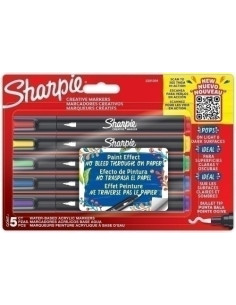 ROTULADOR SHARPIE CREATIVE ACRYLIC SURTIDO BLISTER de 5