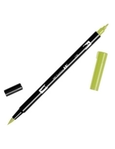 ROTULADOR TOMBOW DOBLE PUNTA PINCEL ACEITUNA CLARO