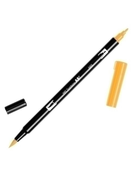 ROTULADOR TOMBOW DOBLE PUNTA PINCEL AMARILLO CROMO