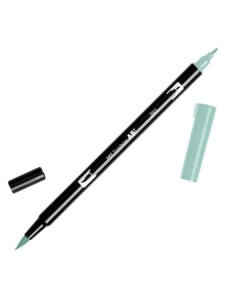 ROTULADOR TOMBOW DOBLE PUNTA PINCEL AZUL ALICE
