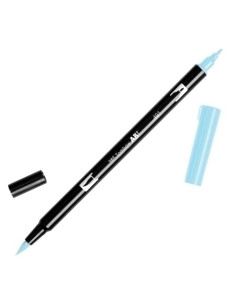 ROTULADOR TOMBOW DOBLE PUNTA PINCEL AZUL GLACIAR