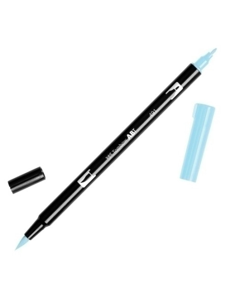 ROTULADOR TOMBOW DOBLE PUNTA PINCEL AZUL GLACIAR