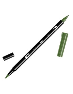 ROTULADOR TOMBOW DOBLE PUNTA PINCEL JADE OSCURO