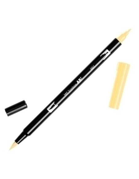 ROTULADOR TOMBOW DOBLE PUNTA PINCEL OCRE CLARO