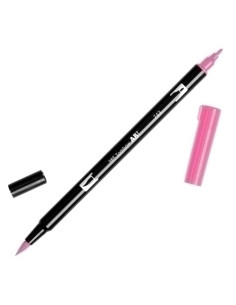 ROTULADOR TOMBOW DOBLE PUNTA PINCEL ROSA CALIENTE