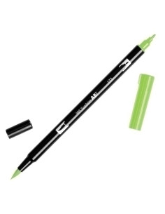ROTULADOR TOMBOW DOBLE PUNTA PINCEL VERDE SAUCE