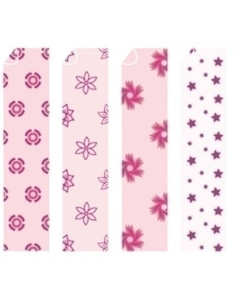 SCRAPBOOKING CARTULINA NIEFENVER IMPRESA 24x32 cm 180gr ROSA-1 4 mod BLISTER de 8