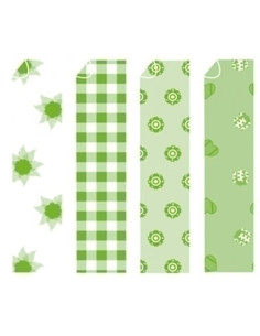 SCRAPBOOKING CARTULINA NIEFENVER IMPRESA 24x32 cm 180gr VERDE-2 4 mod BLISTER de 8