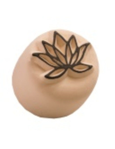 SELLO DE PIEDRA LADOT PARA TINTA DE TATTOS FLOR DE LOTO PEQUEÑO