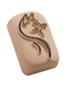 SELLO DE PIEDRA LADOT PARA TINTA DE TATTOS GATO MEDIANO