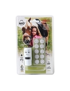 SELLO entAUT COLOP PRINTER LITTLE NIO Ø17mm CON 10 GOMAS INTERCAMBIABLES CON MOTIVOS PARA EQUITACION GRIS 154845