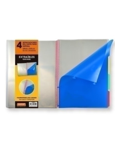 SEPARADORES SENFORT DYNAMIC EXTRAIBLE PARA TARIFARIOS PP OPACO A4 4 Pestañas