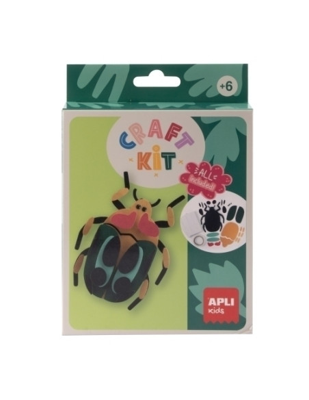 SET DE MANUALIDADES APLI KIDS CRAFT KIT  ESCARABAJO 19882 6 años
