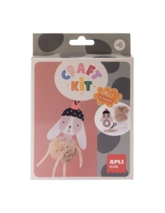 SET DE MANUALIDADES APLI KIDS CRAFT KIT LLAVERO CONEJO 19881 6 años