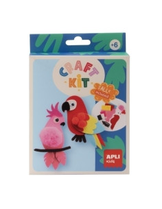 SET DE MANUALIDADES APLI KIDS CRAFT KIT PAJAROS DE FIELTRO 19883 6 años