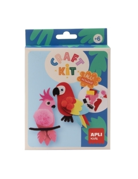 SET DE MANUALIDADES APLI KIDS CRAFT KIT PAJAROS DE FIELTRO 19883 6 años