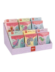 SET DE MANUALIDADES APLI KIDS DIY COLGANTES EXPOSITOR de 18 6 años