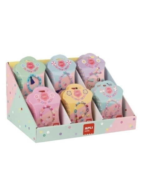 SET DE MANUALIDADES APLI KIDS DIY PULSERAS EXPOSITOR de 18 6 años