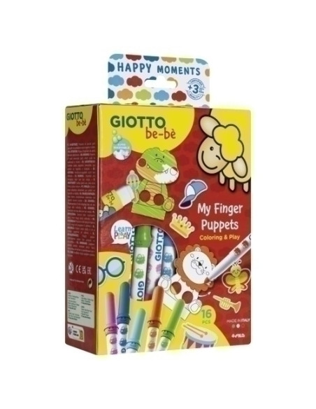 SET JUEGO GIOTTO BEBE HAPPY MOMENTS MY FINGER PUPPETS