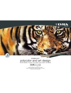 SET LYRA REMBRANDT POLYCOLOR & ART DESING ESTUCHE MADERA DE 30pz