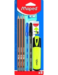 SET MAPED ESCRITURA 8 PIEZAS