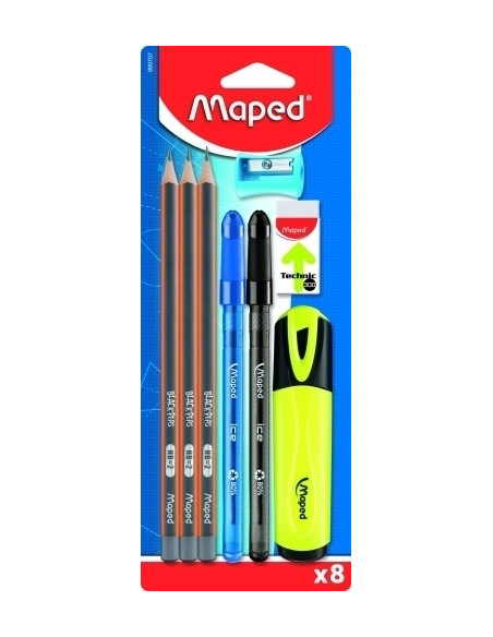 SET MAPED ESCRITURA 8 PIEZAS