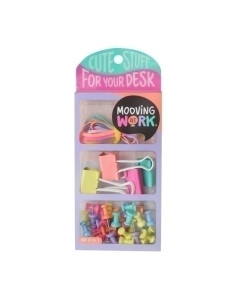 SET de PAPELERIA MOOVING KIT 3 EN 1 PURPLE