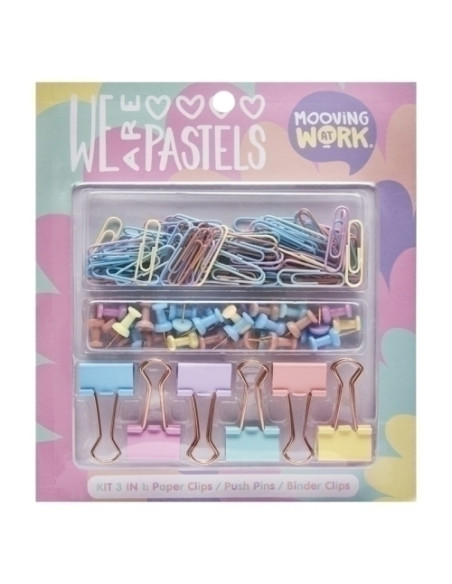 SET de PAPELERIA MOOVING PASTEL OFFICE